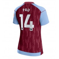 Camiseta Aston Villa Pau Torres #14 Primera Equipación Replica 2023-24 para mujer mangas cortas